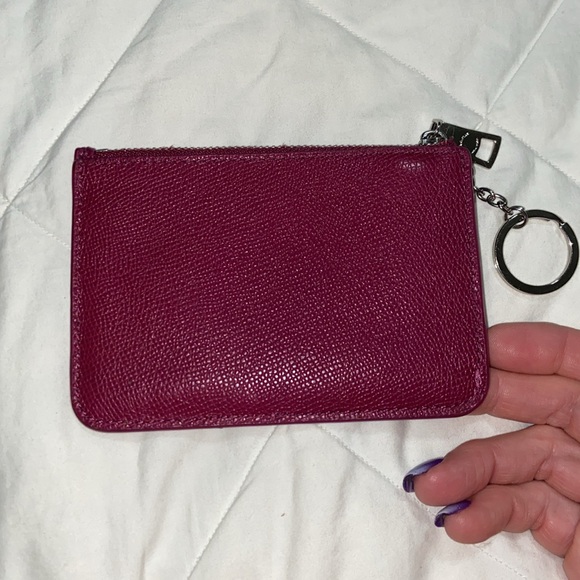 Like new Gorgeous leather Coach zip coin pouch & key chain - Picture 4 of 7
